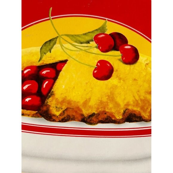 Vintage Ceramic Cake Stand With‎ Cherry Pie Design Kitchen Decor - Picture 2 of 6